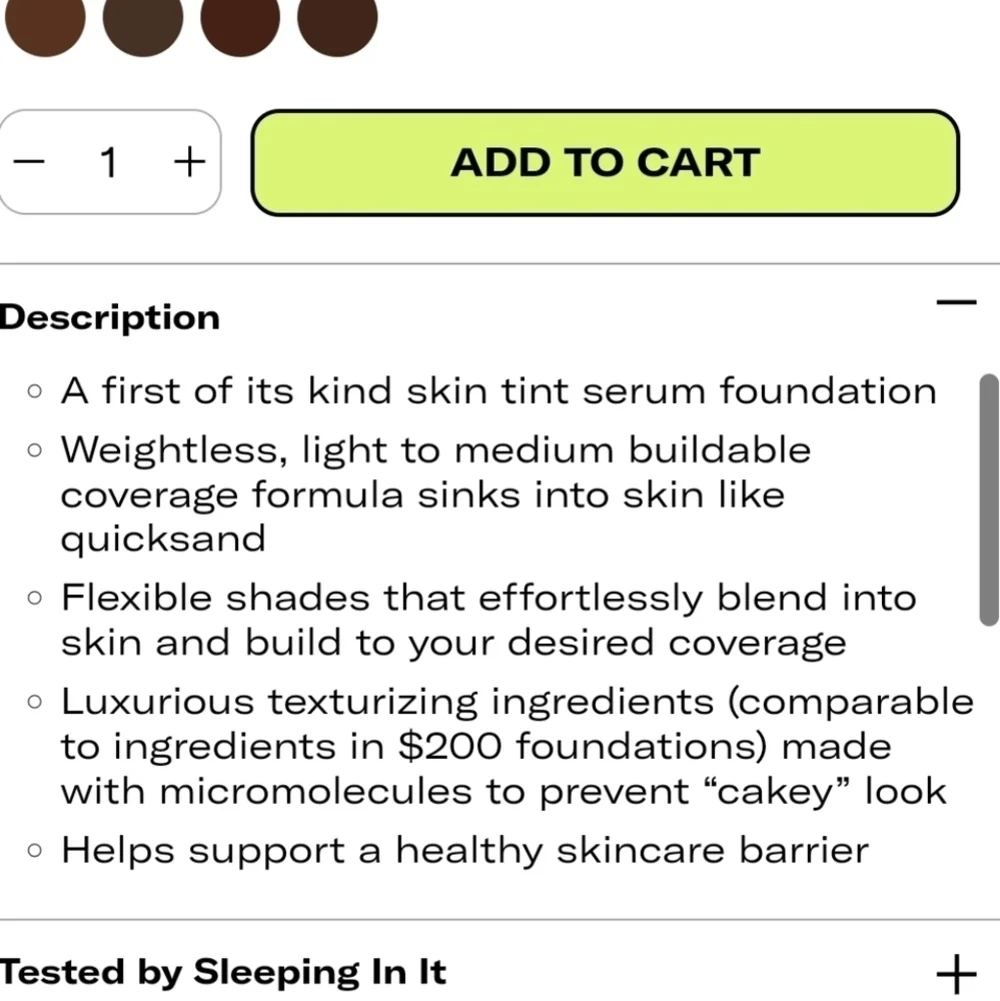 NIB Youth Foria Date Night Skin Tint Foundation 315